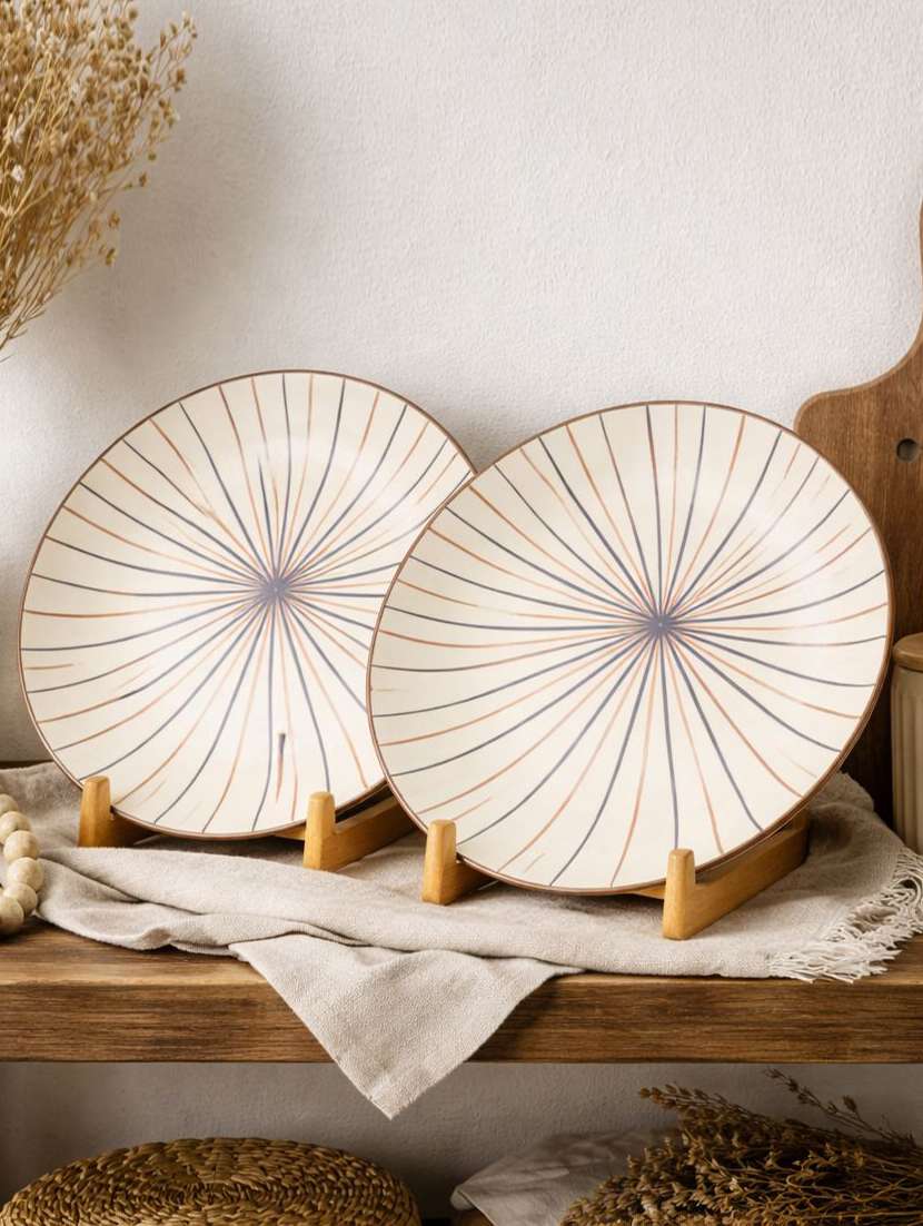 set of 2  ceramic dinner plate