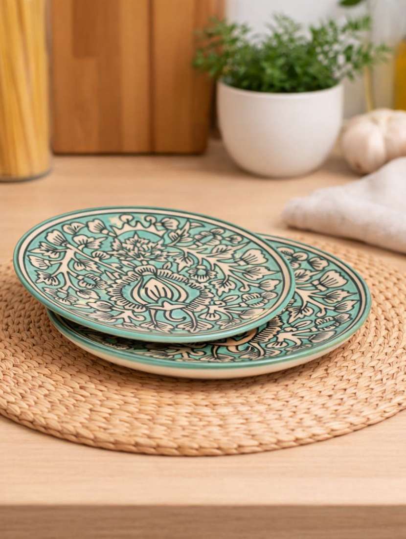 set of 2  ceramic dinner plate
