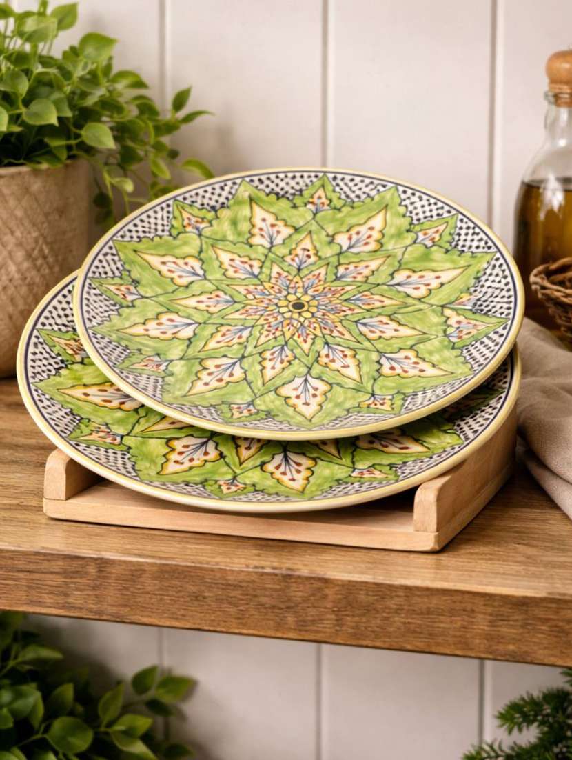 set of 2  ceramic dinner plate