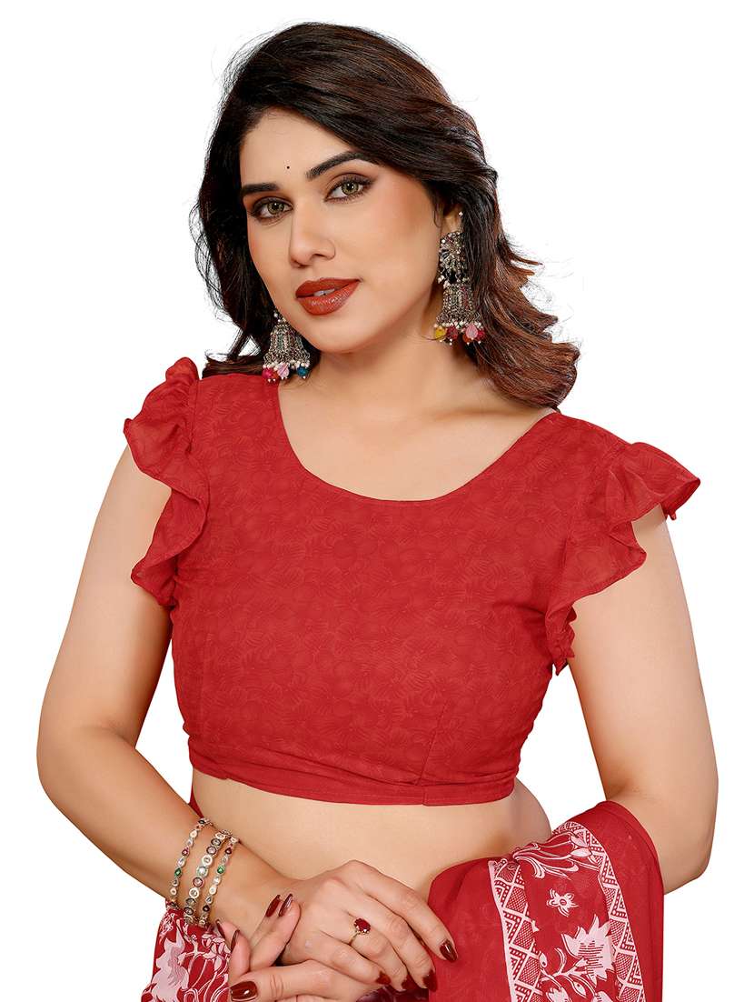 women pack of 2 printed combo saree with blouse - 22436214 -  Standard Image - 3