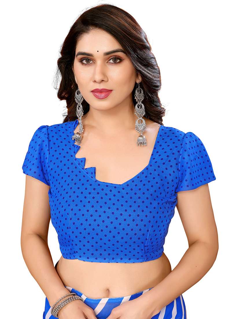 women pack of 2 printed combo saree with blouse - 22436389 -  Standard Image - 3