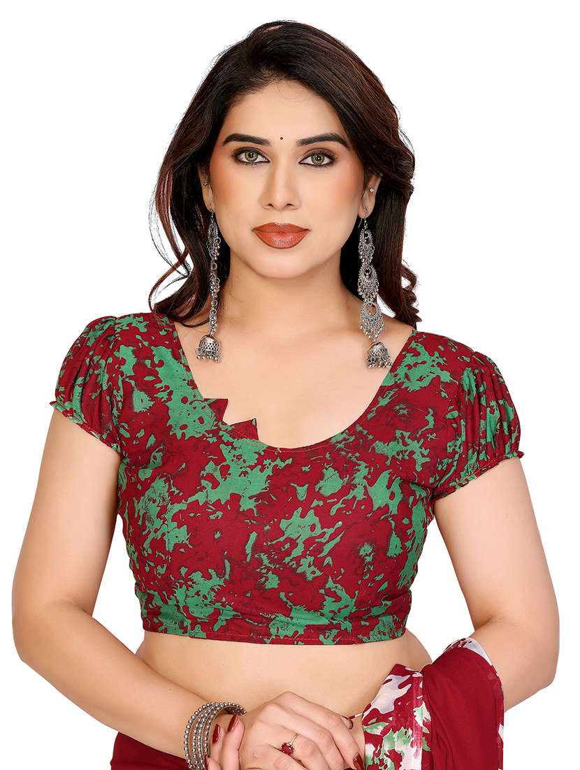 women pack of 2 printed combo saree with blouse - 22436461 -  Standard Image - 3