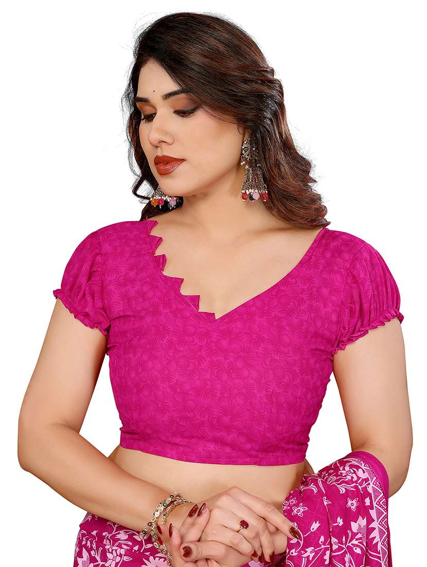 women pack of 2 printed combo saree with blouse - 22436873 -  Standard Image - 3