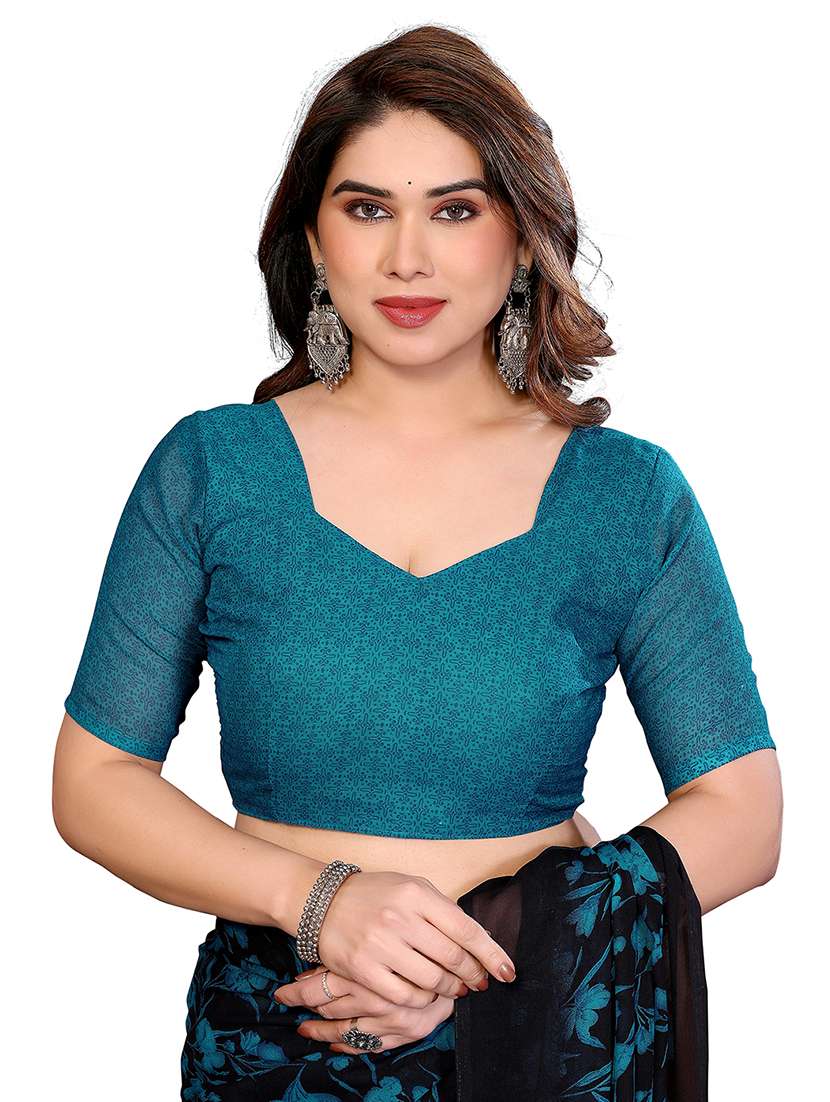 Women Pack Of 2 Printed Combo Saree With Blouse - 22436937 -  Standard Image - 3