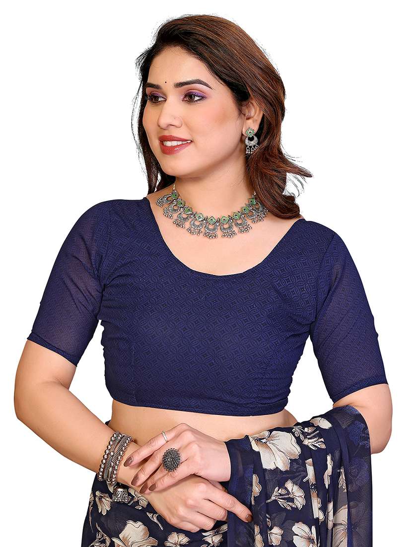 women pack of 2 printed combo saree with blouse - 22436945 -  Standard Image - 3