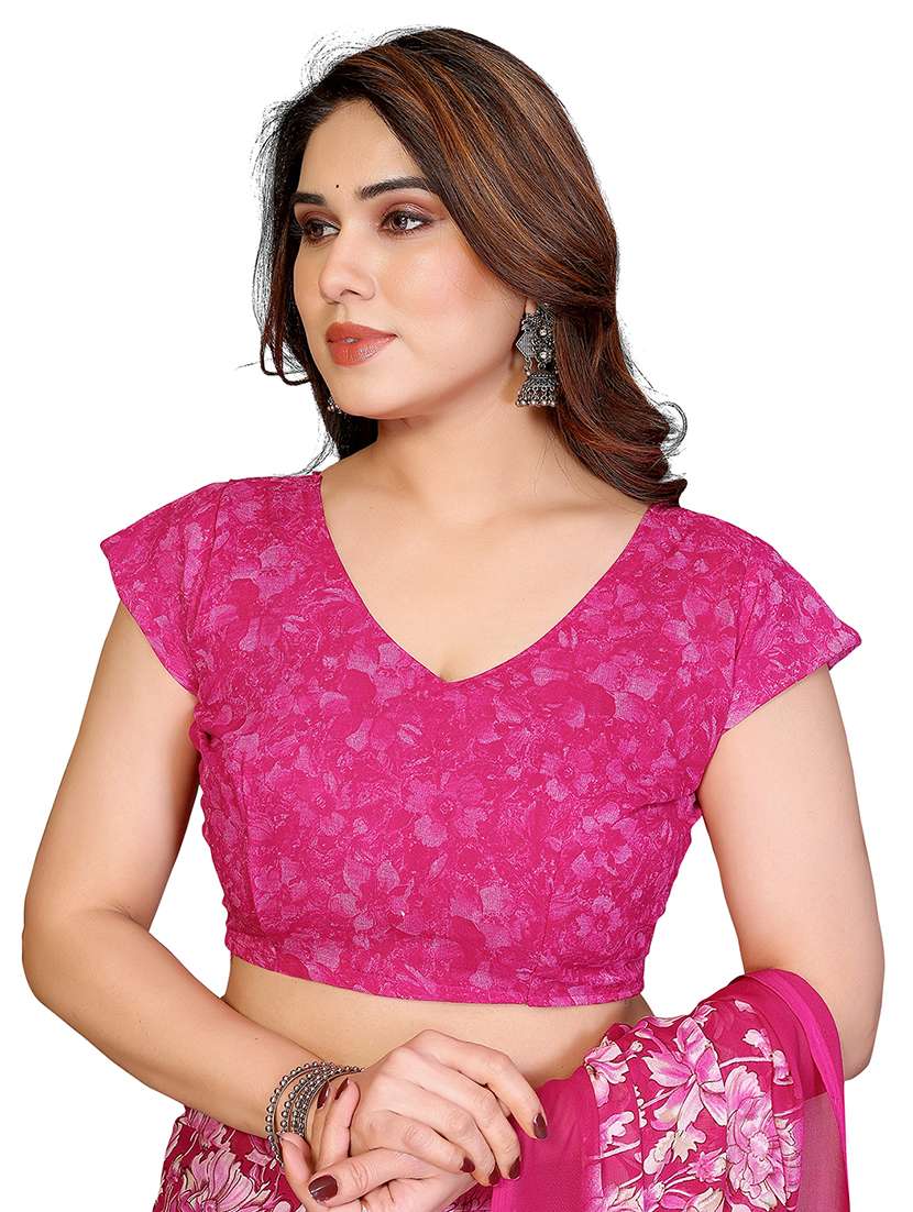 women pack of 2 printed combo saree with blouse - 22436991 -  Standard Image - 3