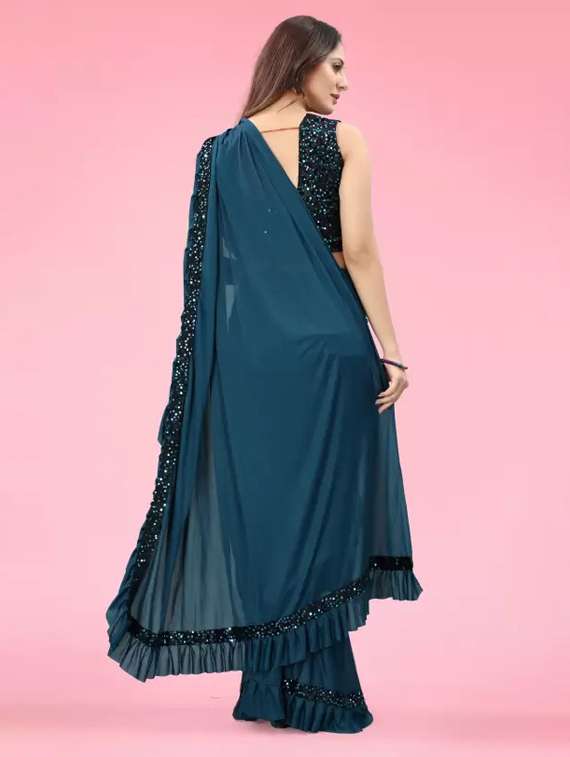 girls ready to wear saree - 22437355 -  Standard Image - 3