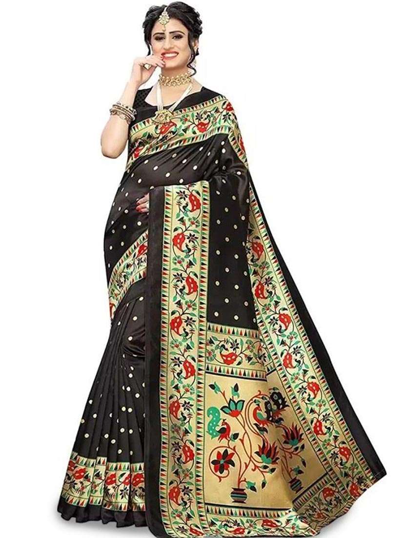 women self design paithani saree with blouse