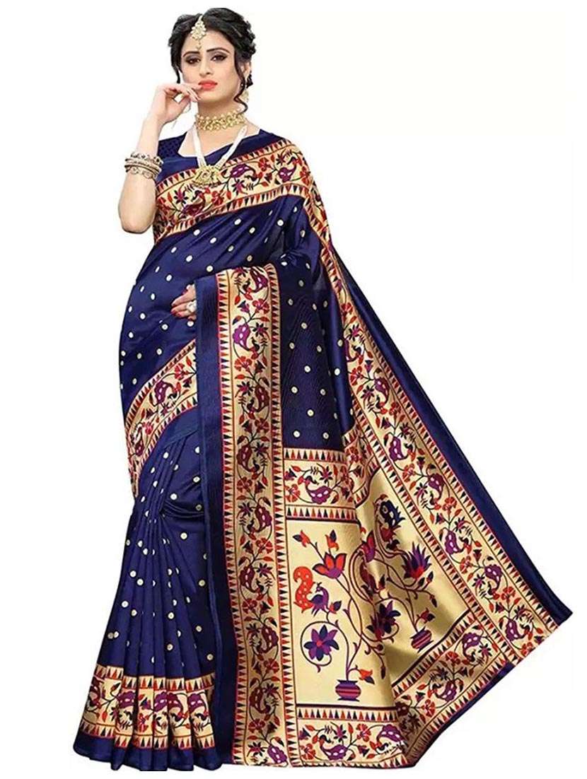 women self design paithani saree with blouse