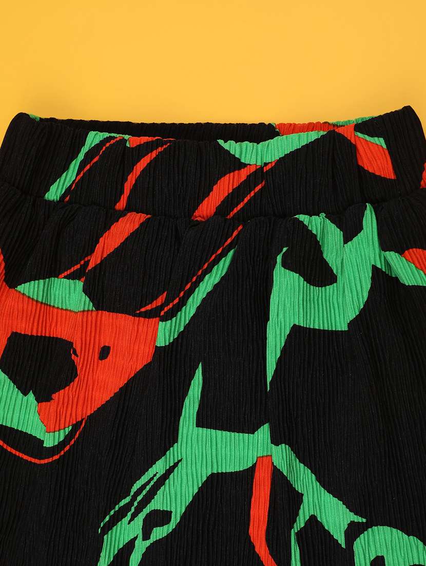 Black Cotton Flared Skirt - 22438206 -  Standard Image - 3