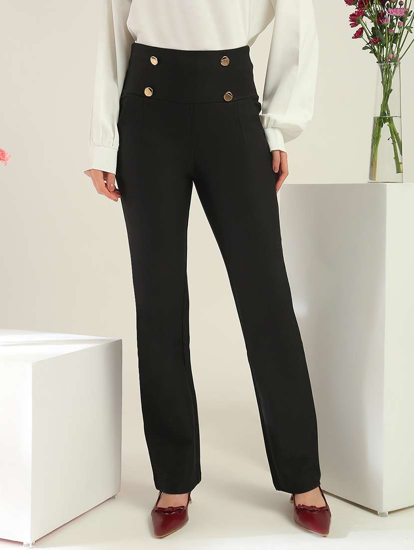 women black cotton jegging