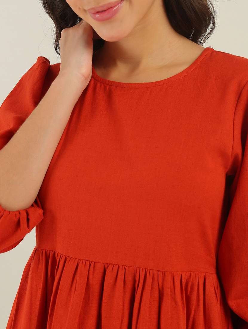 women floral cotton fit & flare midi dress - 22438430 -  Standard Image - 5