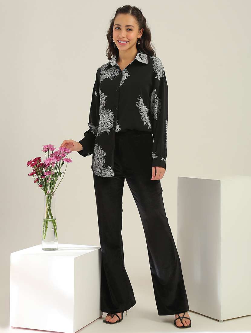 floral print polyester relaxed fit shirt - 22438458 -  Standard Image - 5