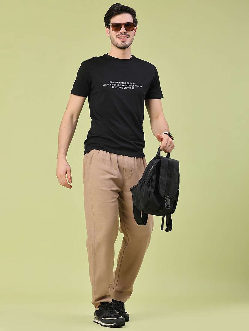 men solid mid rise full length track pant - 22438577 -  Standard Image - 5