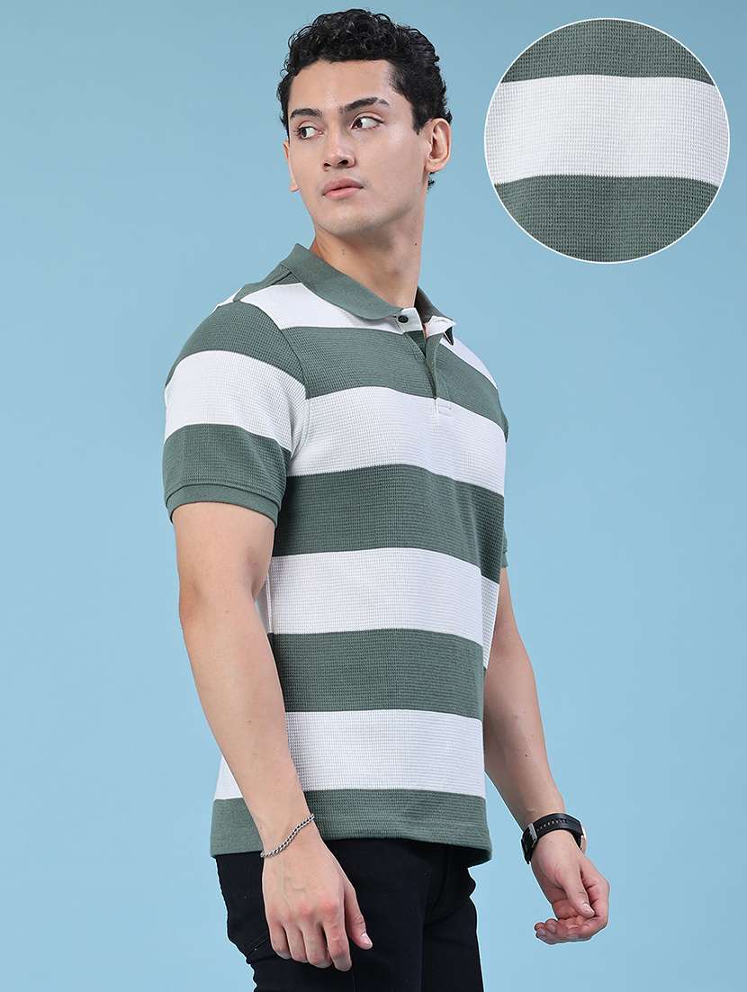 Men Printed Short Sleeves Regular Fit Polo T-shirt - 22438805 -  Standard Image - 3