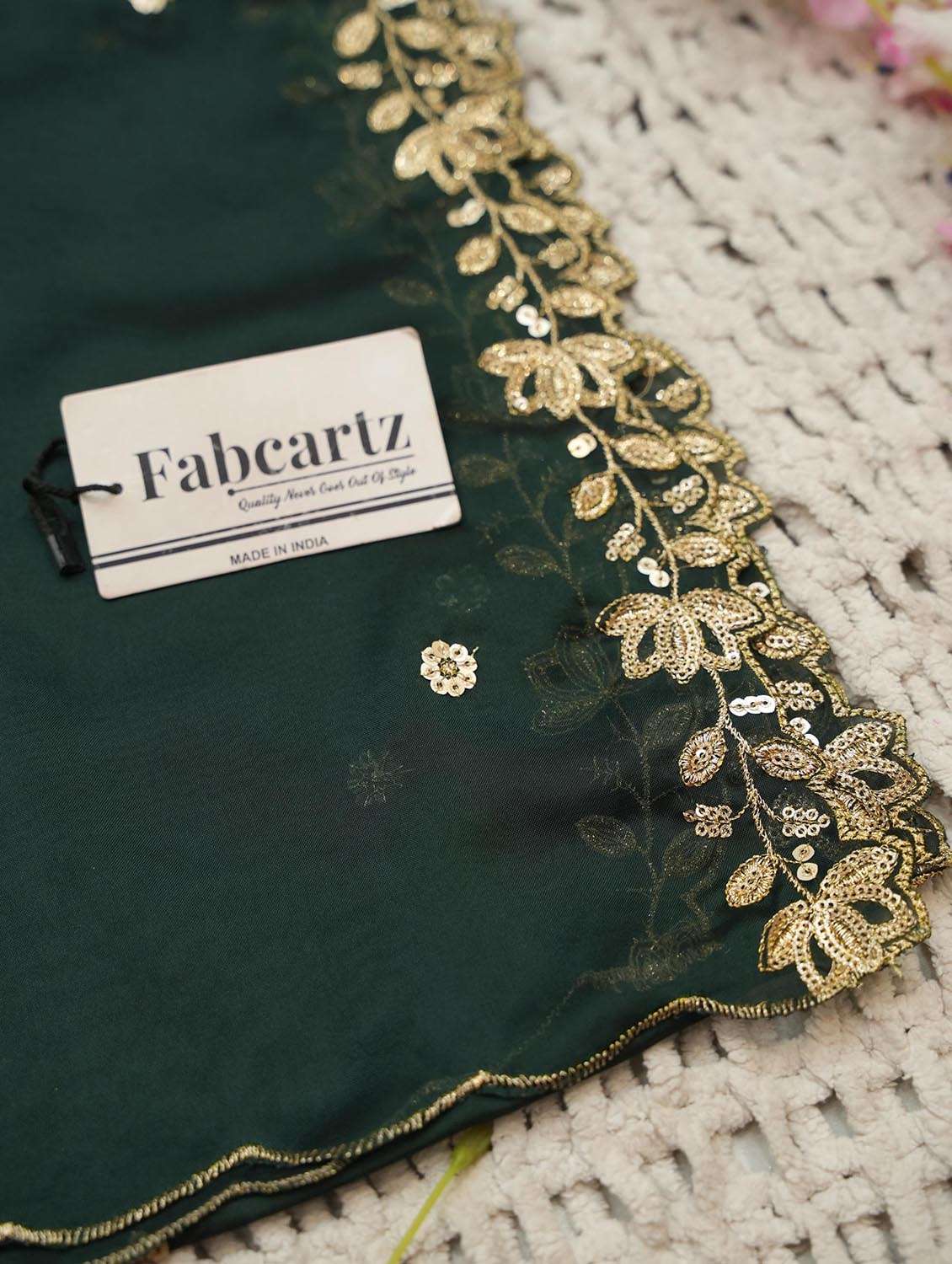 women solid with work flared unstitched lehenga choli set - 22439063 -  Standard Image - 3