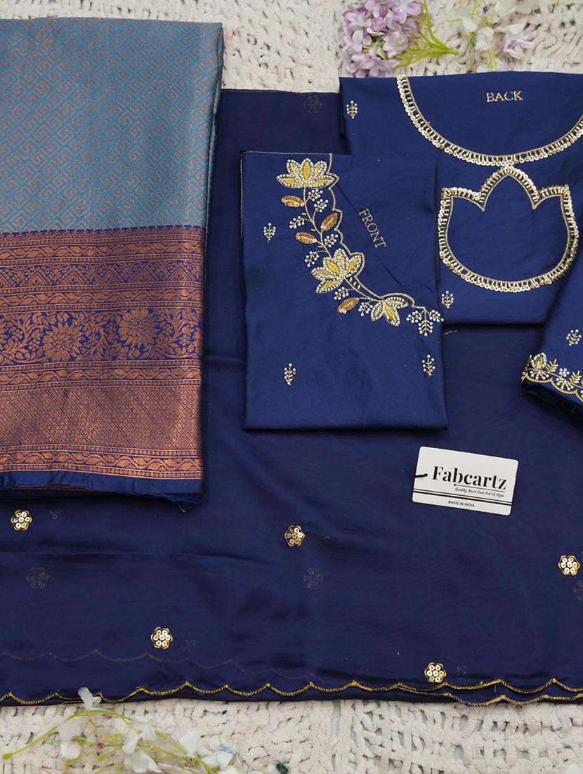 women self design flared unstitched lehenga choli set - 22439096 -  Standard Image - 3