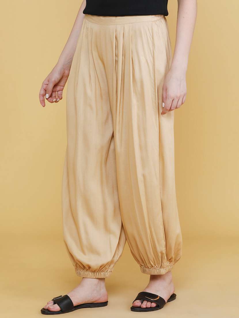 women solid mid rise salwar - 22439292 -  Standard Image - 3