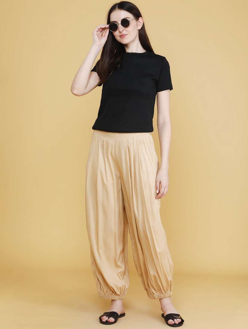 women solid mid rise salwar - 22439292 -  Standard Image - 5