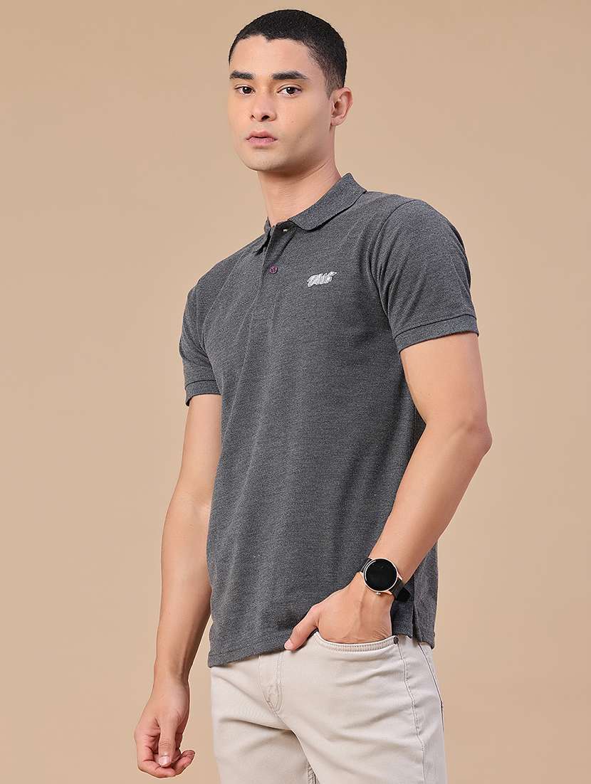 men solid short sleeve regular fit polo t-shirt - 22439410 -  Standard Image - 3