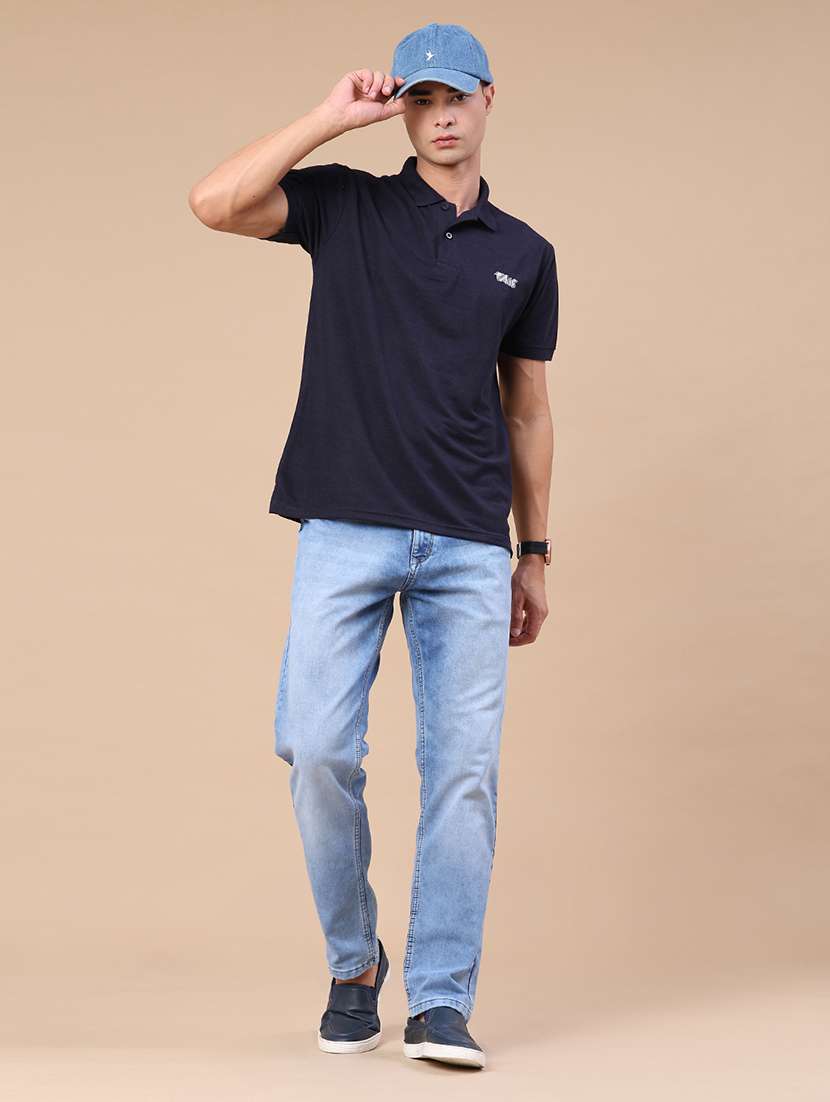 men solid short sleeve regular fit polo t-shirt - 22439411 -  Standard Image - 5