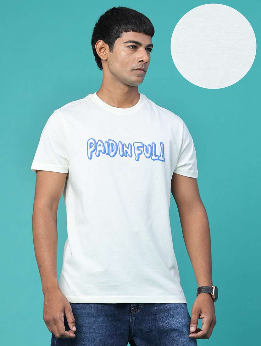 Men Printed Short Sleeve Regular Fit T-shirt - 22439530 -  Standard Image - 3