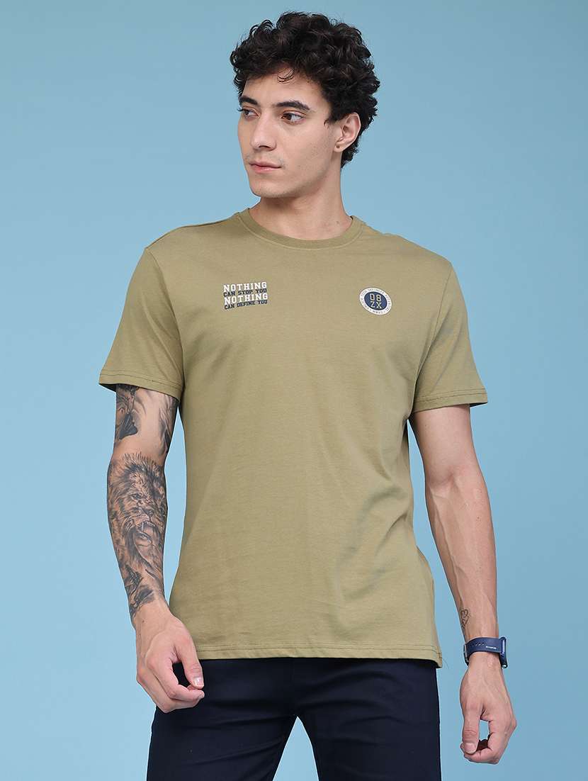 Men Printed Short Sleeve Regular Fit T-shirt - 22439535 -  Standard Image - 3