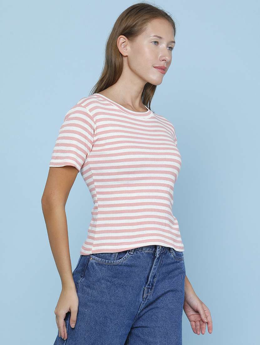 Women Printed Short Sleeves Regular Fit T-shirt - 22439586 -  Standard Image - 3