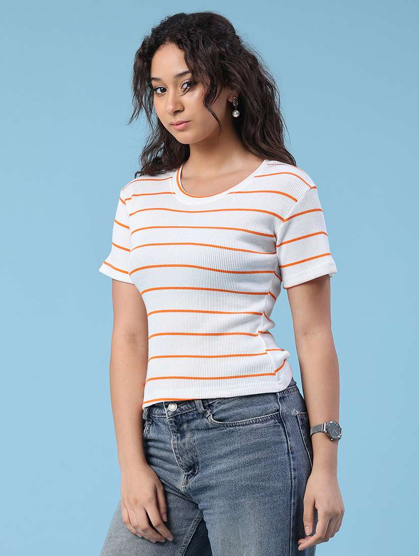 women printed round neck short sleeves t-shirt - 22439587 -  Standard Image - 3