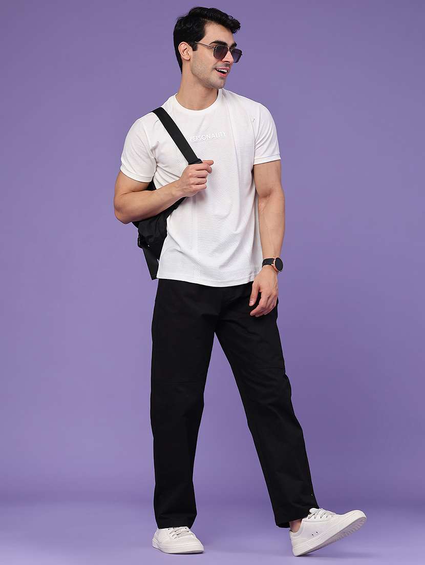 men solid mid rise full length track pant - 22439625 -  Standard Image - 5