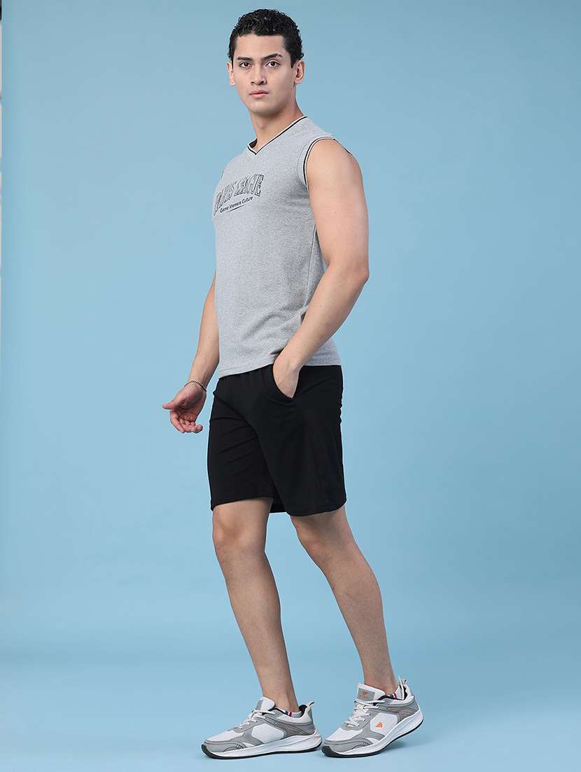 men printed sleeveless t-shirt and shorts co-ord set - 22439629 -  Standard Image - 5