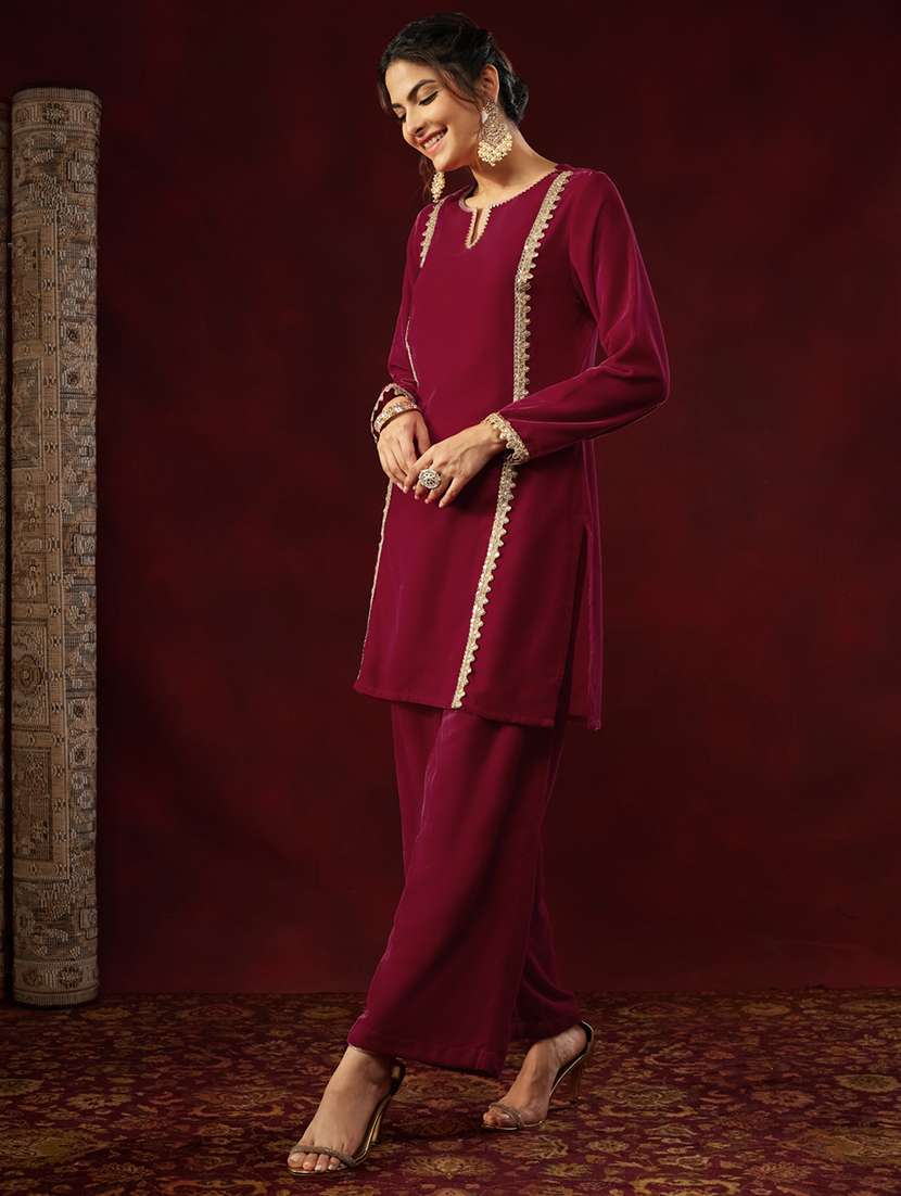 women pink co-ord set - 22440009 -  Standard Image - 3