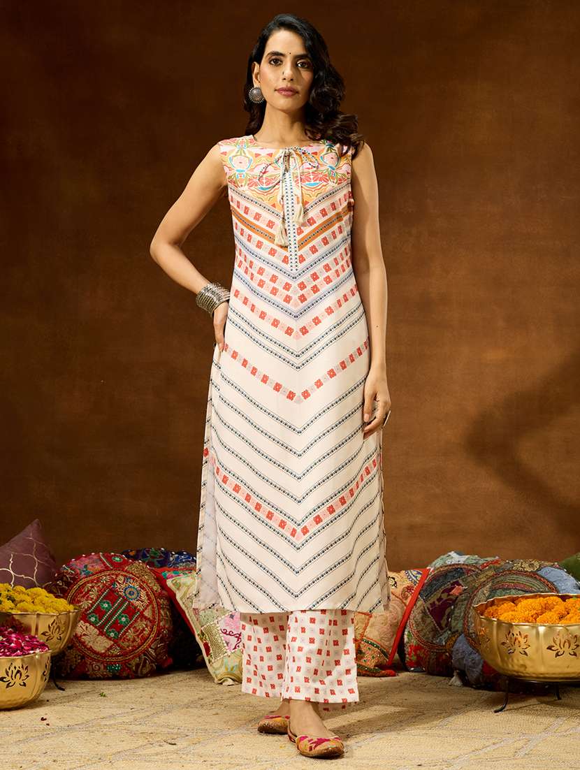 women cream co-ord set