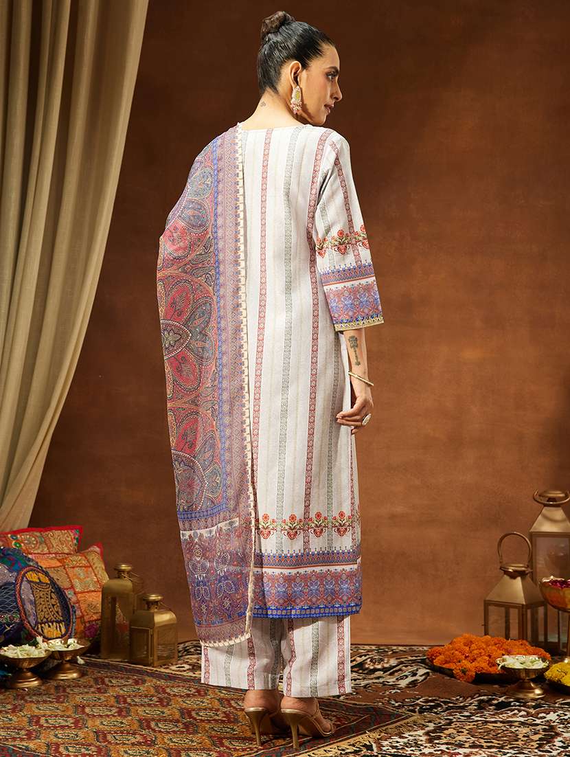 women multi colored kurta dupatta set - 22440080 -  Standard Image - 5