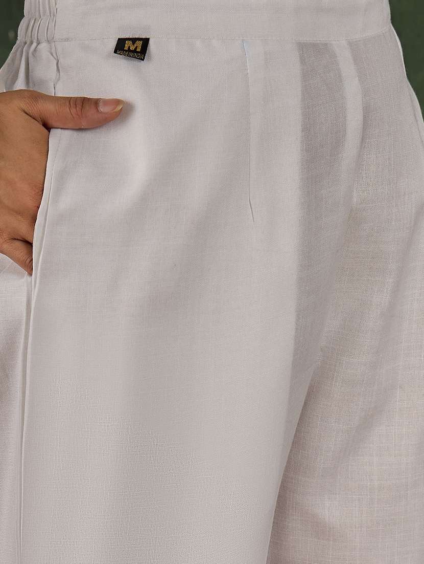 women self design white kurta dupatta set - 22440351 -  Standard Image - 3