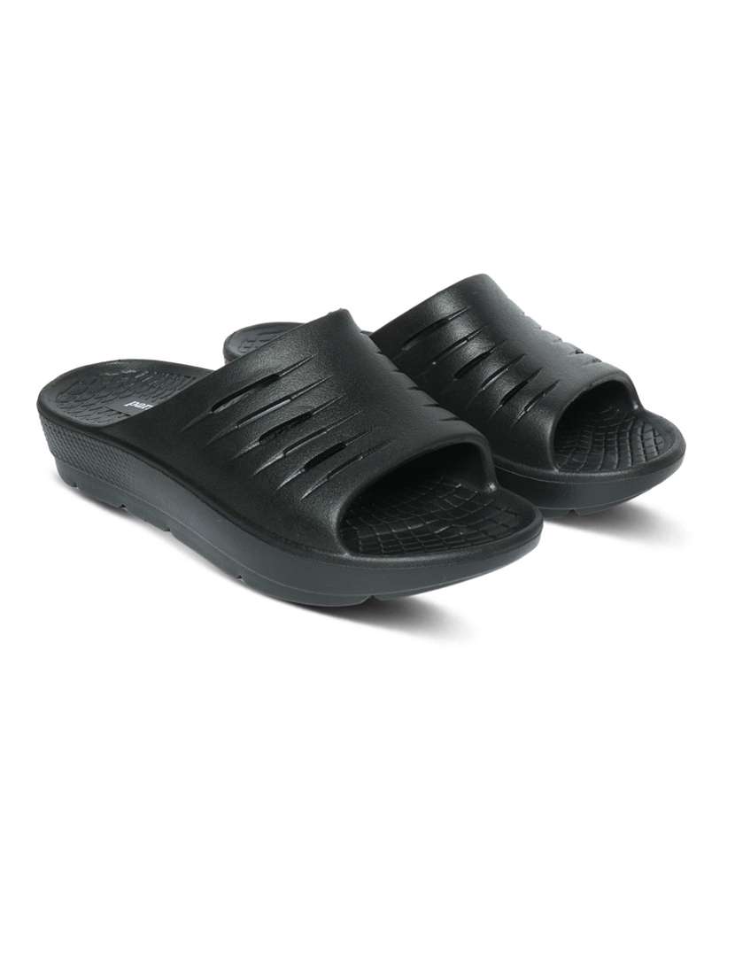 women solid slip on slides - 22440666 -  Standard Image - 3