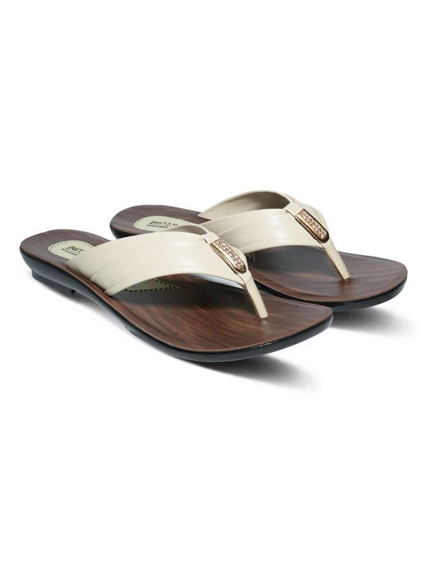 women solid slip on flat sandal - 22440669 -  Standard Image - 3