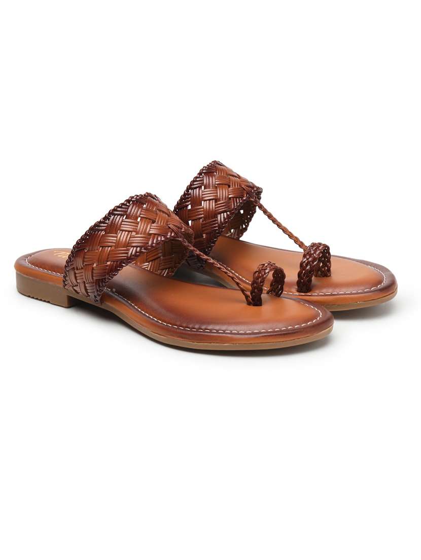 women solid slip on flat sandals - 22440679 -  Standard Image - 3