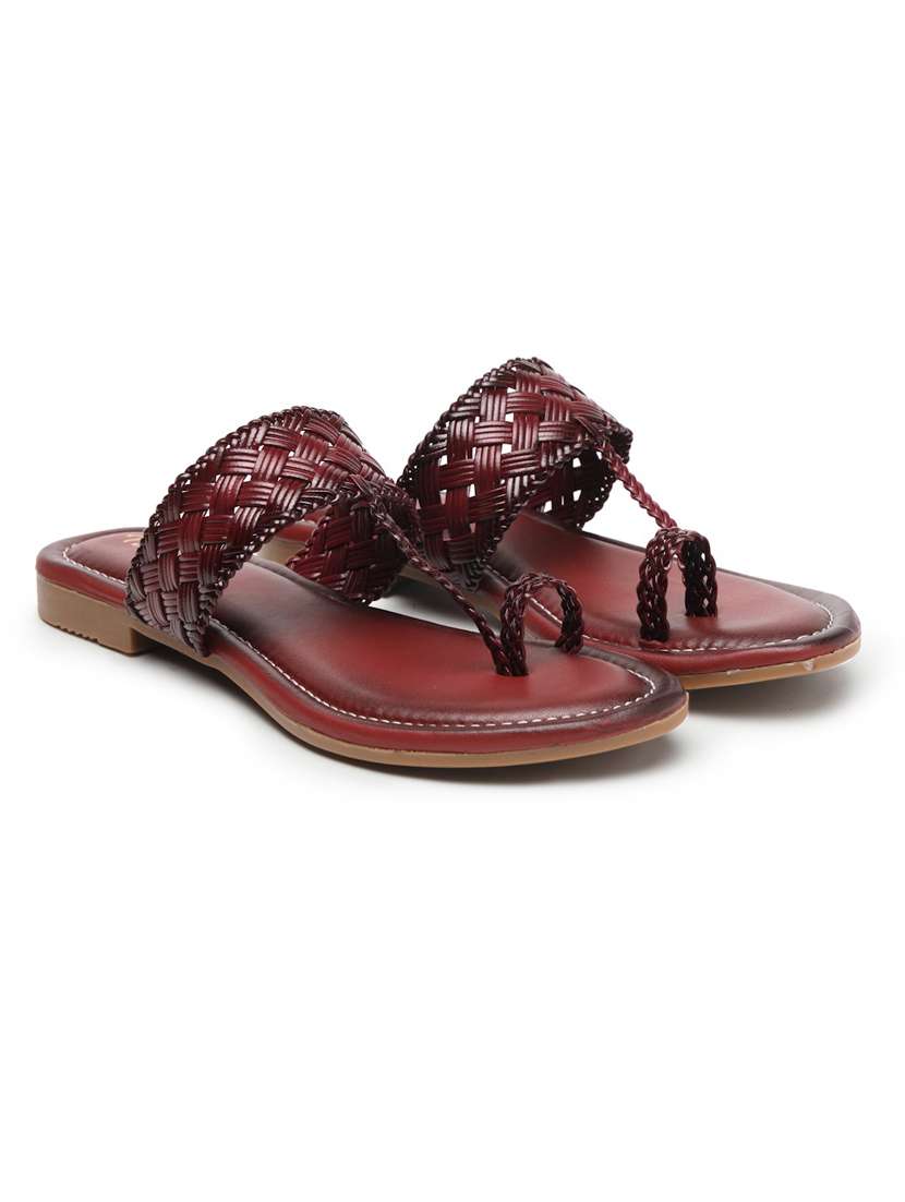 women solid slip on flat sandals - 22440680 -  Standard Image - 3