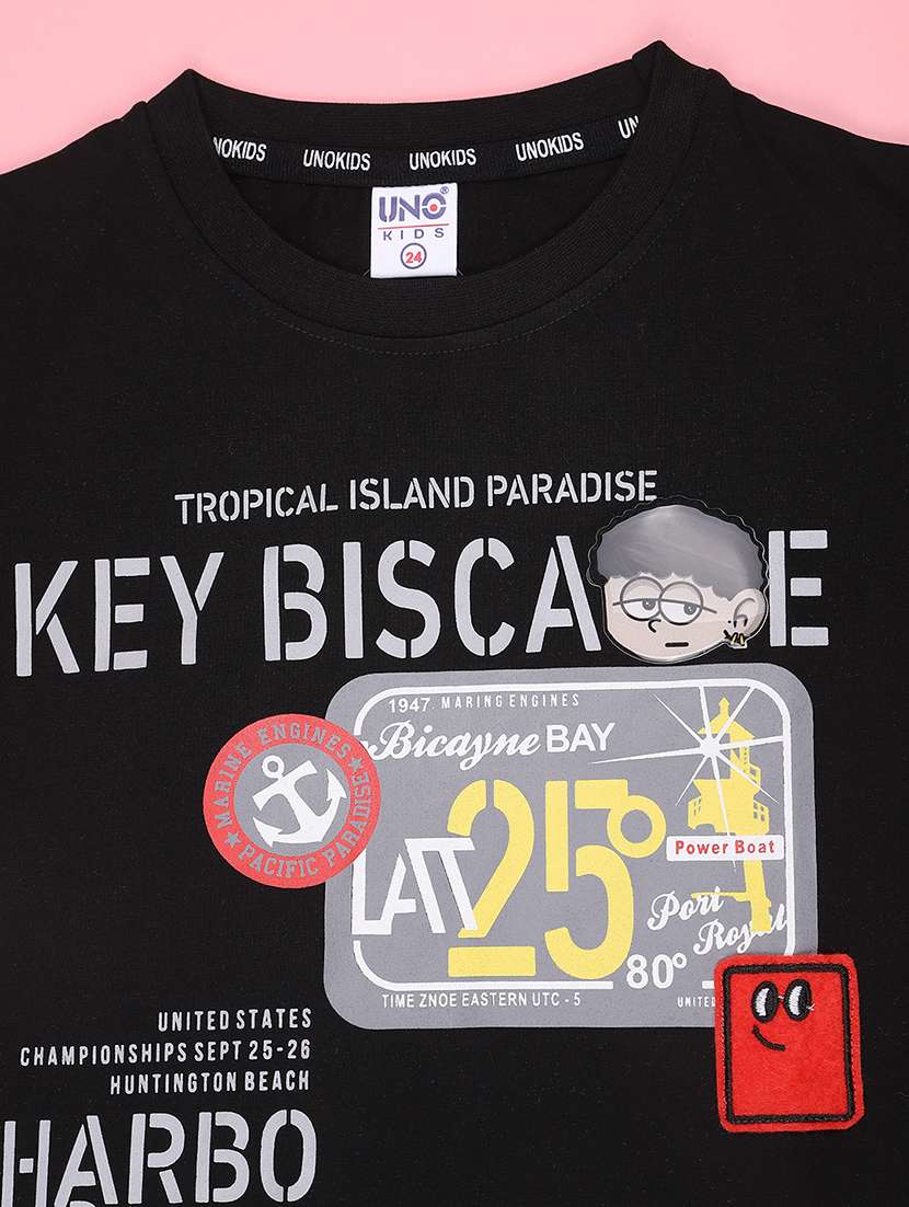 boys printed short sleeves t-shirt and shorts set - 22440990 -  Standard Image - 5