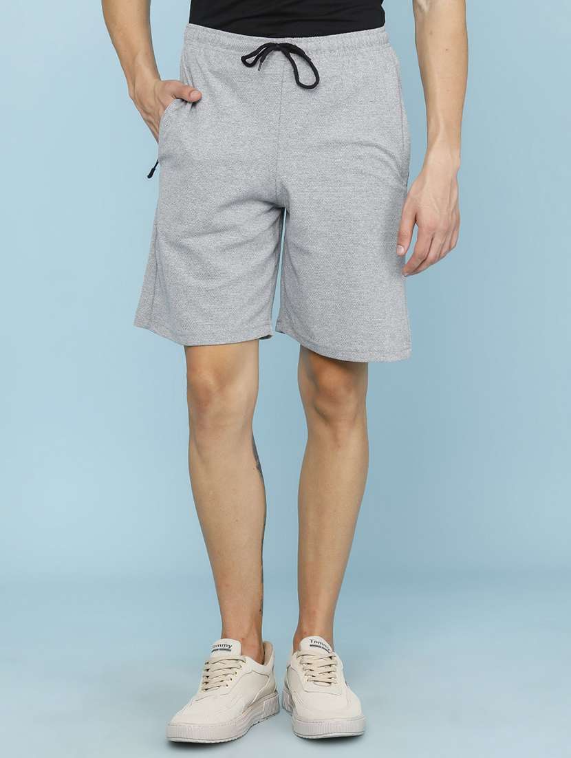 men self design mid rise regular fit shorts