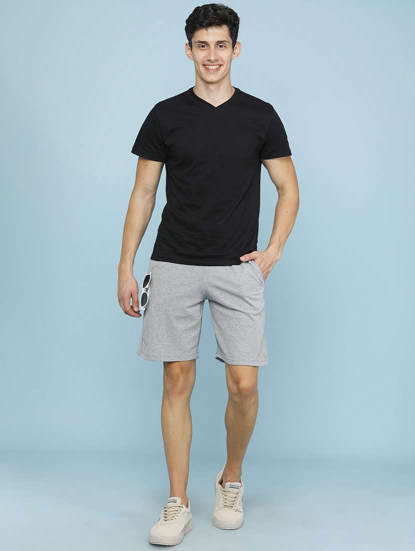 men self design mid rise regular fit shorts - 22441006 -  Standard Image - 5