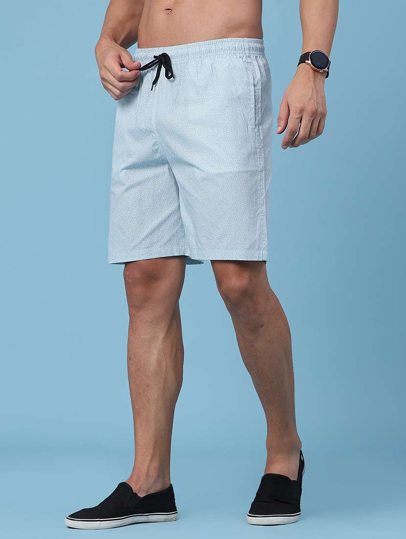 men printed mid rise regular fit shorts - 22441016 -  Standard Image - 3