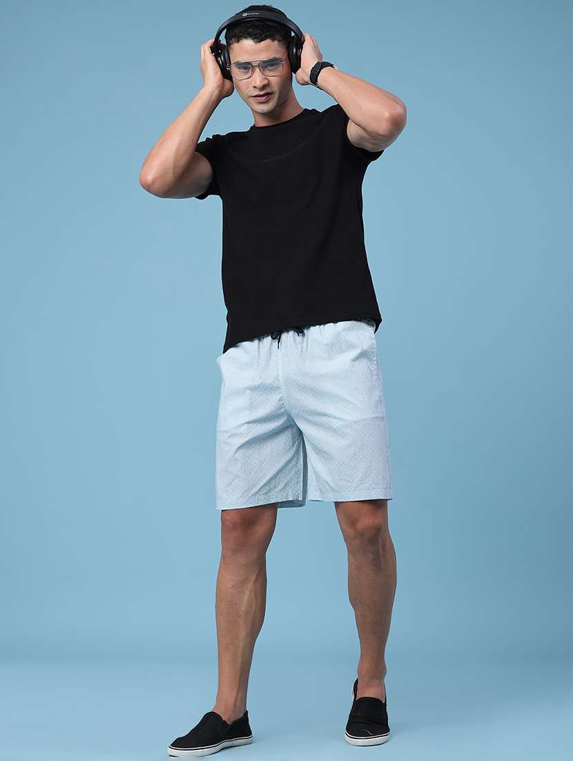men printed mid rise regular fit shorts - 22441016 -  Standard Image - 5