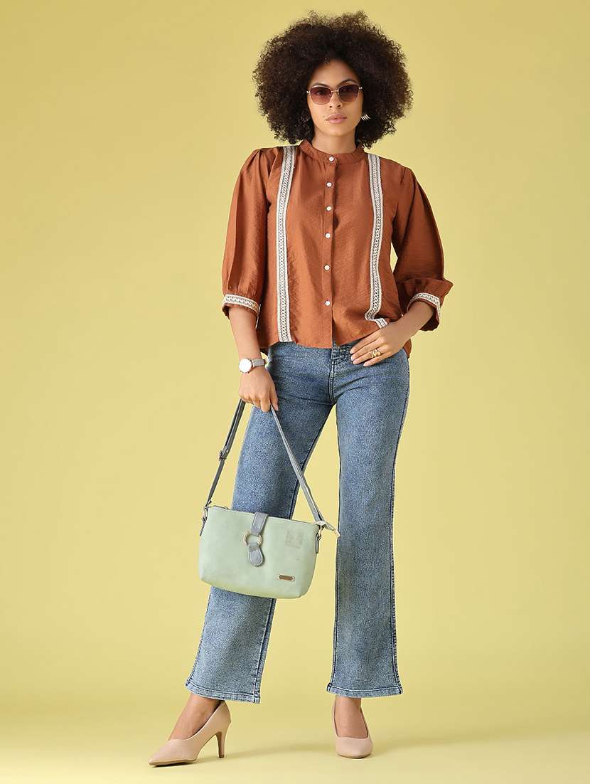 women washed high rise straight jeans - 22441061 -  Standard Image - 5