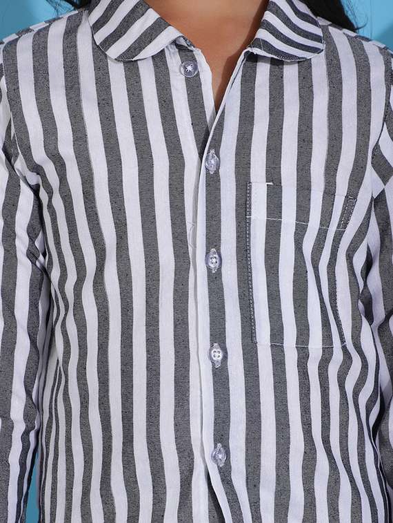 girls striped cotton top & trouser co-ord set - 22441080 -  Standard Image - 5