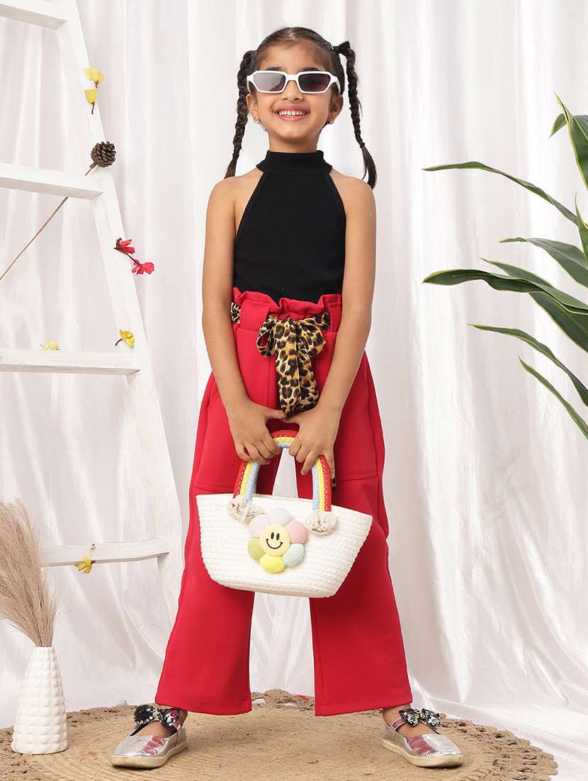 red polyester casual trouser - 22441120 -  Standard Image - 5