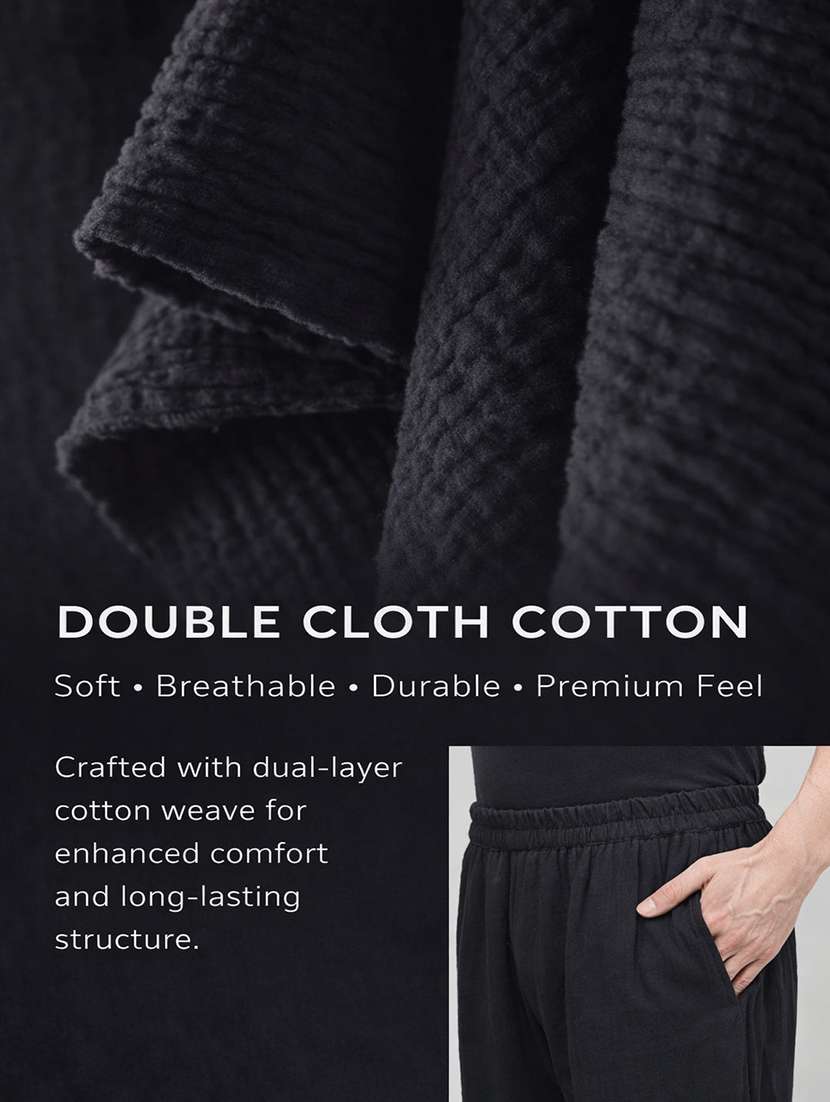 men solid high rise regular fit trouser - 22441157 -  Standard Image - 5