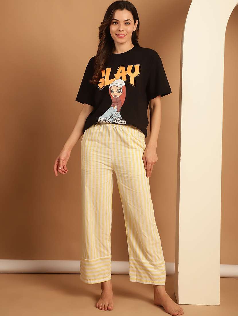 women multi colored cotton straight trouser - 22441177 -  Standard Image - 3