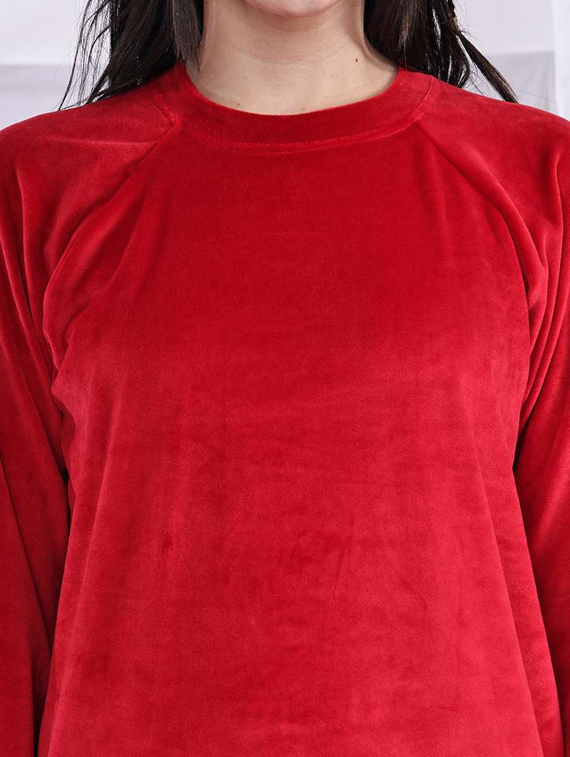 women solid nightwear pyjama set - 22441220 -  Standard Image - 5